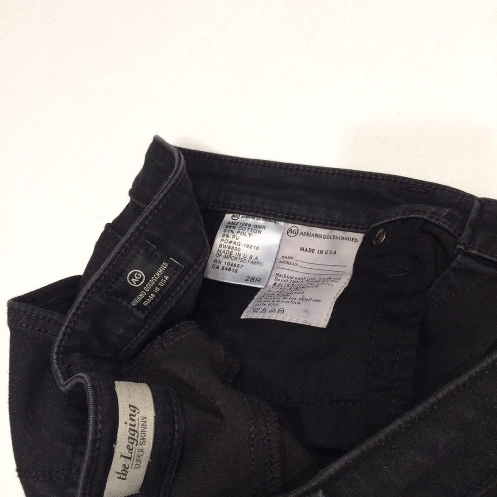 AG the Legging Shimmery and Black Super Skinny - Picture 6 of 7